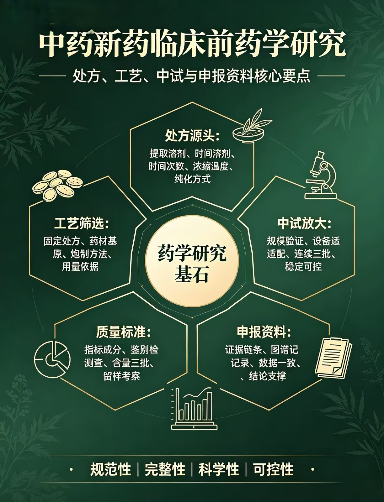 中药新药临床前药学研究难点解析|处方、工艺、中试与申报资料要点